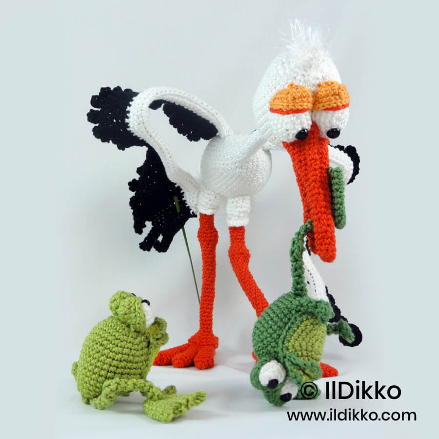 WSquare Stuart the Stork & Snoggy the Froggy 65