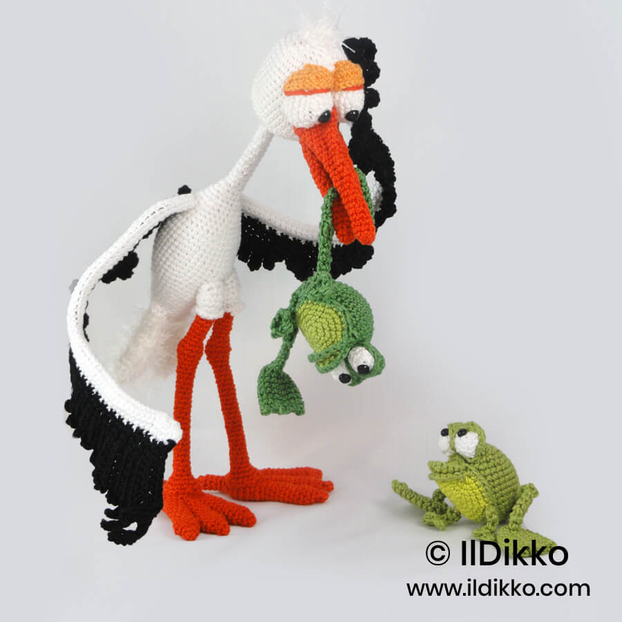 WSquare Stuart the Stork & Snoggy the Froggy 81